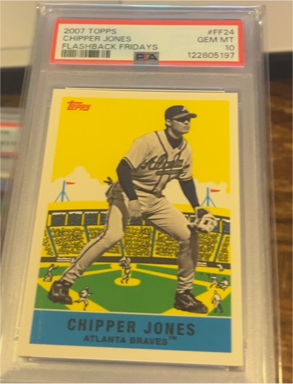 2007 Topps #FF24 Chipper Jones — front