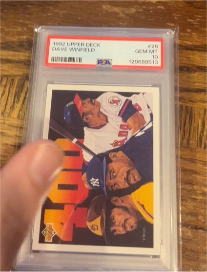 1992 Upper Deck #28 Dave Winfield — front