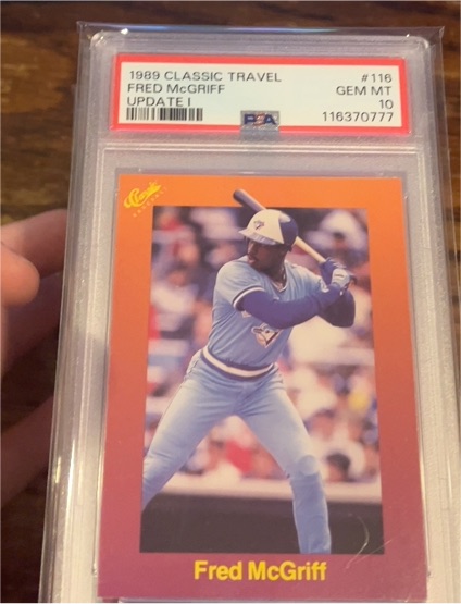1989 Classic Travel #116 Fred McGriff — front