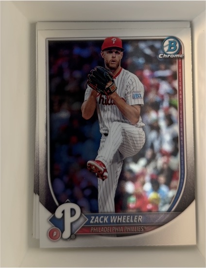 2025 Bowman Chrome #72 Zack Wheeler — front