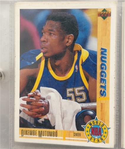 1992-93 Upper Deck #196 Dikembe Mutombo — front