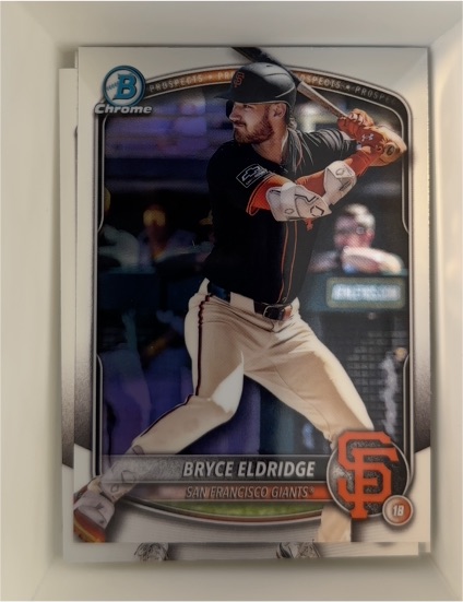 2025 Bowman Chrome #BCP-180 Bryce Eldridge — front