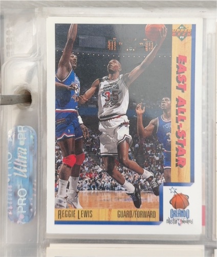 1991-92 Upper Deck #458 Reggie Lewis East All-Star — front