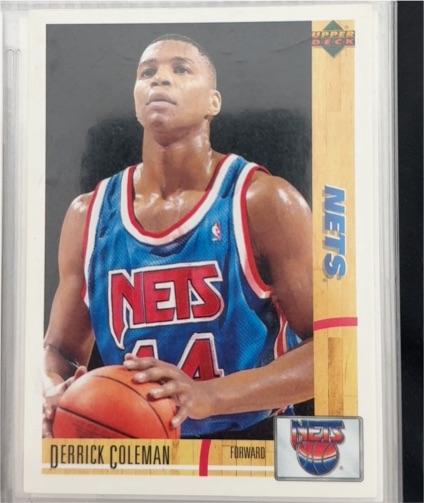 1991-92 Upper Deck #332 Derrick Coleman — front
