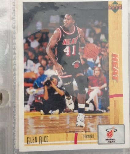 1991-92 Upper Deck #147 Glen Rice Miami Heat — front