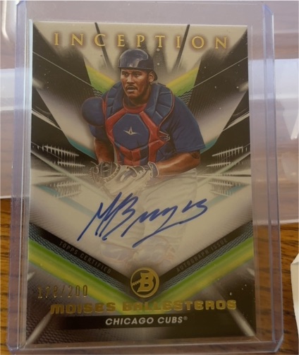 2023 Bowman Inception #BPA-MB Moises Ballesteros — front