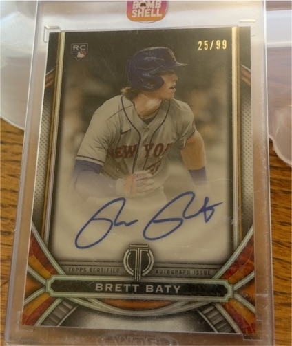 2023 Topps Tribute #25 Brett Baty — front