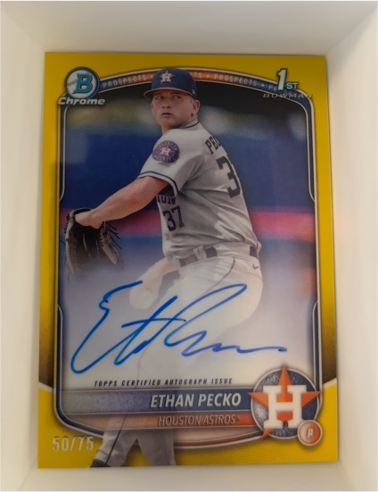 2025 Bowman Chrome #CPA-EPE Ethan Pecko — front