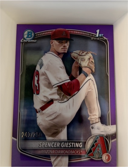 2025 Bowman Chrome #BCP-165 Spencer Giesting — front