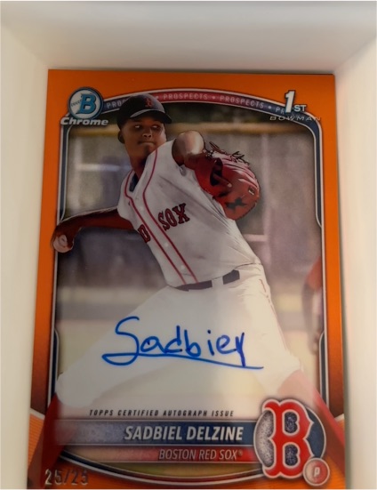 2025 Bowman Chrome #CPA-SD Sadbiel Delzine — front