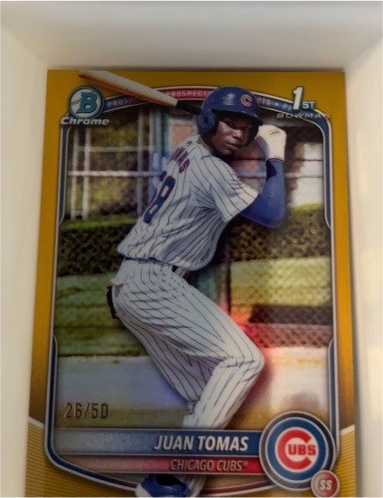 2025 Bowman Chrome #26 Juan Tomas — front