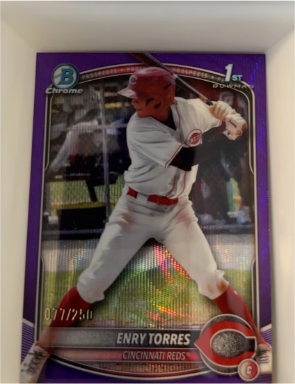 2025 Bowman Chrome #BCP-168 Enry Torres — front