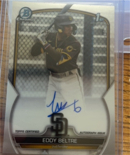 2023 Bowman Chrome #CPA-EB Eddy Beltre — front