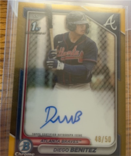 2024 Bowman Chrome #CPA-DB Diego Benitez — front