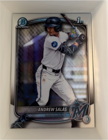 2025 Bowman Chrome #BCP-156 Andrew Salas — front