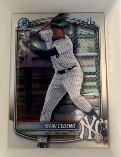 2025 Bowman Chrome #BCP-199 Mani Cedeno — front