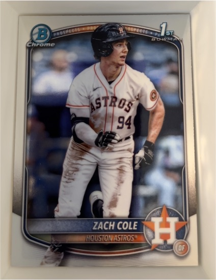 2025 Bowman Chrome #BCP-244 Zach Cole — front