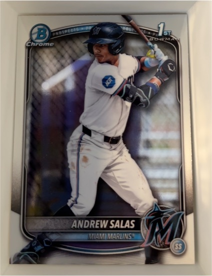 2025 Bowman Chrome #BCP-156 Andrew Salas — front