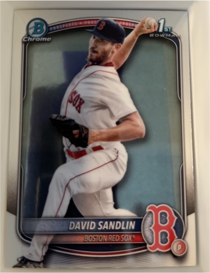 2025 Bowman Chrome #BCP-195 David Sandlin — front