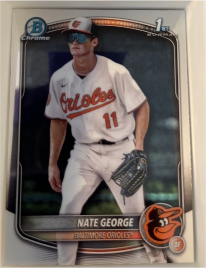 2025 Bowman Chrome #BCP-184 Nate George — front