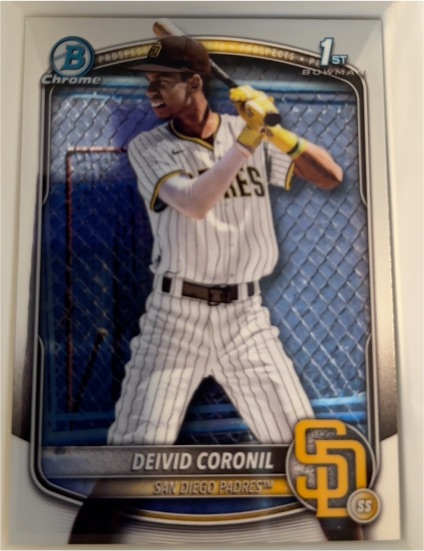 2025 Bowman Chrome #BCP-173 Deivid Coronil — front