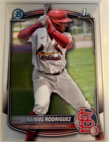 2025 Bowman Chrome #BCP-200 Rainiel Rodriguez — front