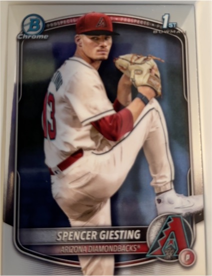 2025 Bowman Chrome #BCP-165 Spencer Giesting — front