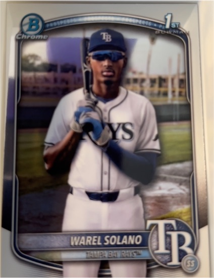 2025 Bowman Chrome #BCP-225 Warel Solano — front