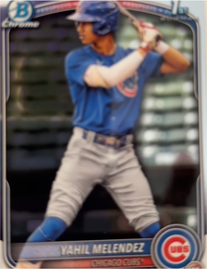 2024 Bowman Chrome Prospects #BP-117 Yahil Melendez — front