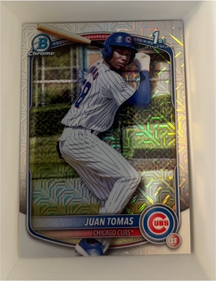 2025 Bowman Chrome #BCP-230 Juan Tomas — front