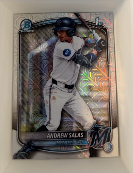 2025 Bowman Chrome #BCP-156 Andrew Salas — front