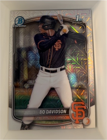 2025 Bowman Chrome #BCP-206 Bo Davidson — front