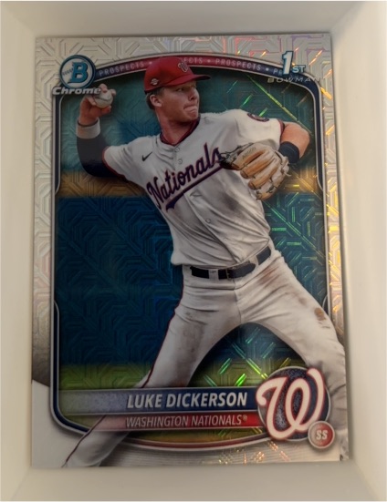 2025 Bowman Chrome #BCP-218 Luke Dickerson — front