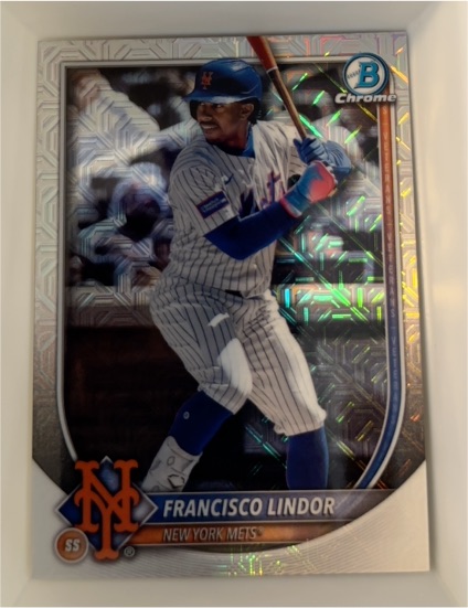 2025 Bowman Chrome #59 Francisco Lindor — front