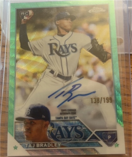 2023 Topps Chrome Update #RA-TB Taj Bradley Autographs — front
