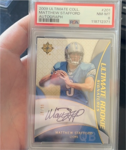 2009 UD Ultimate Collection #201 Matthew Stafford — front
