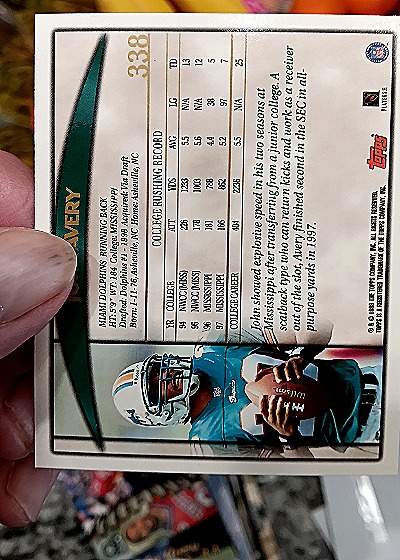 1998 Topps #338 Terry Anthony — back