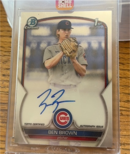 2023 Bowman Chrome #CPA-BBN Ben Brown — front