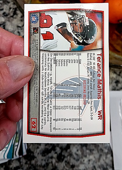 1999 Topps #306 Terance Mathis — back