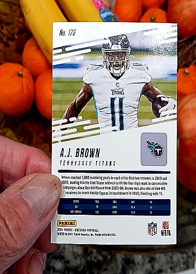 2020 Panini Prestige #176 A.J. Brown — back