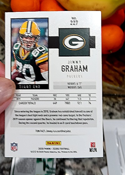 2023 Panini Score #227 Jimmy Graham — back