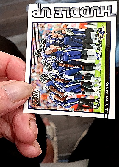 2020 Score Huddle Up #HDL-BAL Baltimore Ravens — front