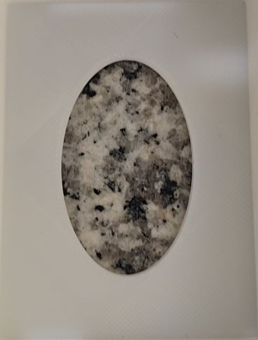 Natural Granite Round Stone Coaster — front