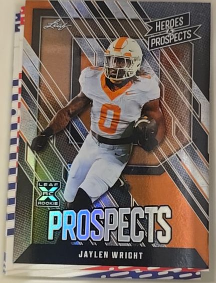 2024 Leaf Heroes & Prospects #15 Jaylen Wright — front
