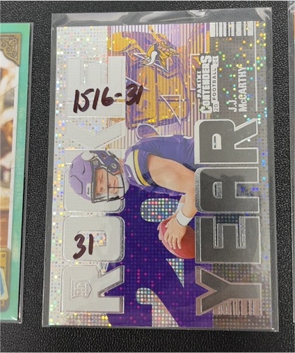 2024 Panini Contenders #8 J.J. McCarthy Rookie of the Year — front
