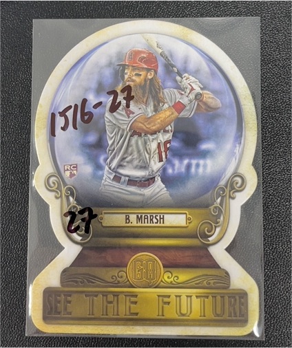 2022 Topps Gypsy Queen Crystal Gazing Die-Cuts #CG-6 Brandon Marsh — front