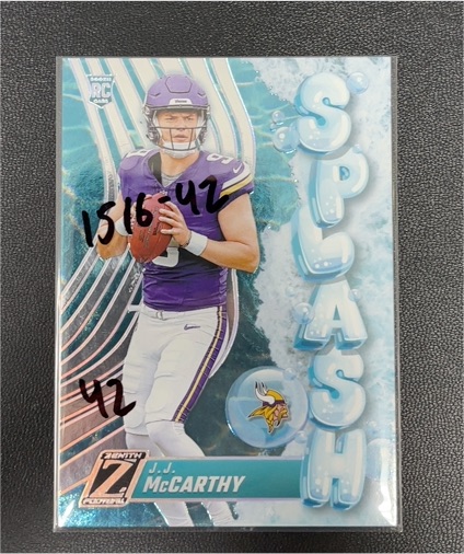 2024 Panini Zenith #9 J.J. McCarthy Splash — front