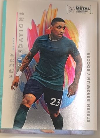 2022 Skybox Metal Universe Champions #FF16 Steven Bergwijn Fresh Foundations — front