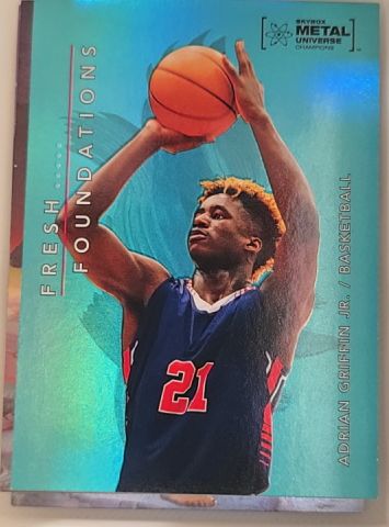 2022 Skybox Metal Universe Champions Fresh Foundations #FF20 Adrian Griffin Jr. — front