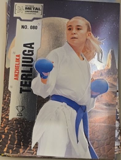 2022 Skybox Metal Universe Champions #080 Anzhelika Terliuga — front